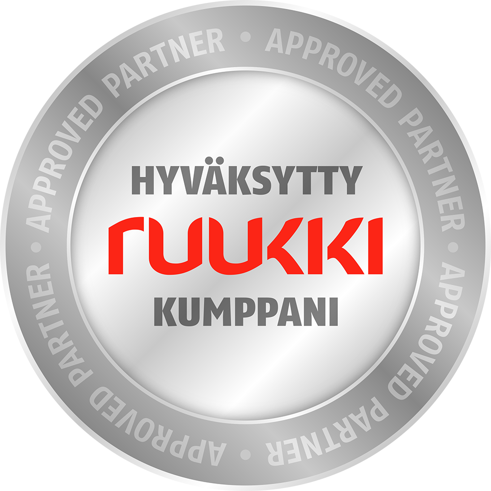 Hyväksytty Ruukki -kumppani -Logo